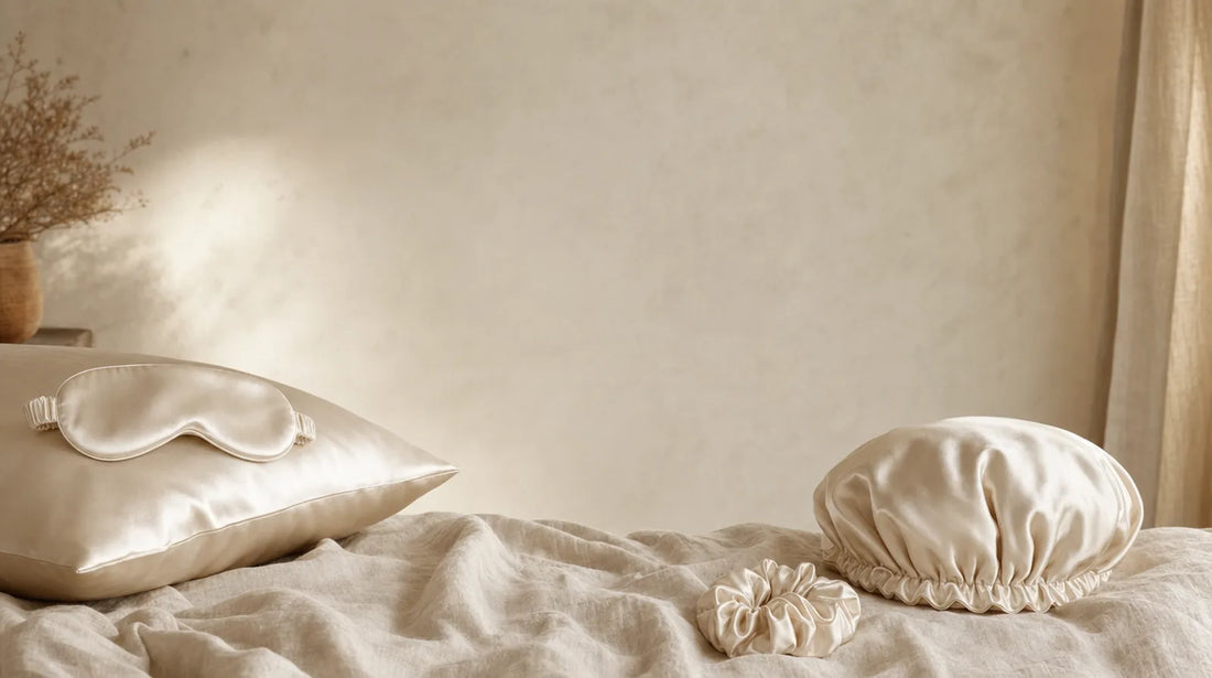 Accessoires de nuit en satin Séri